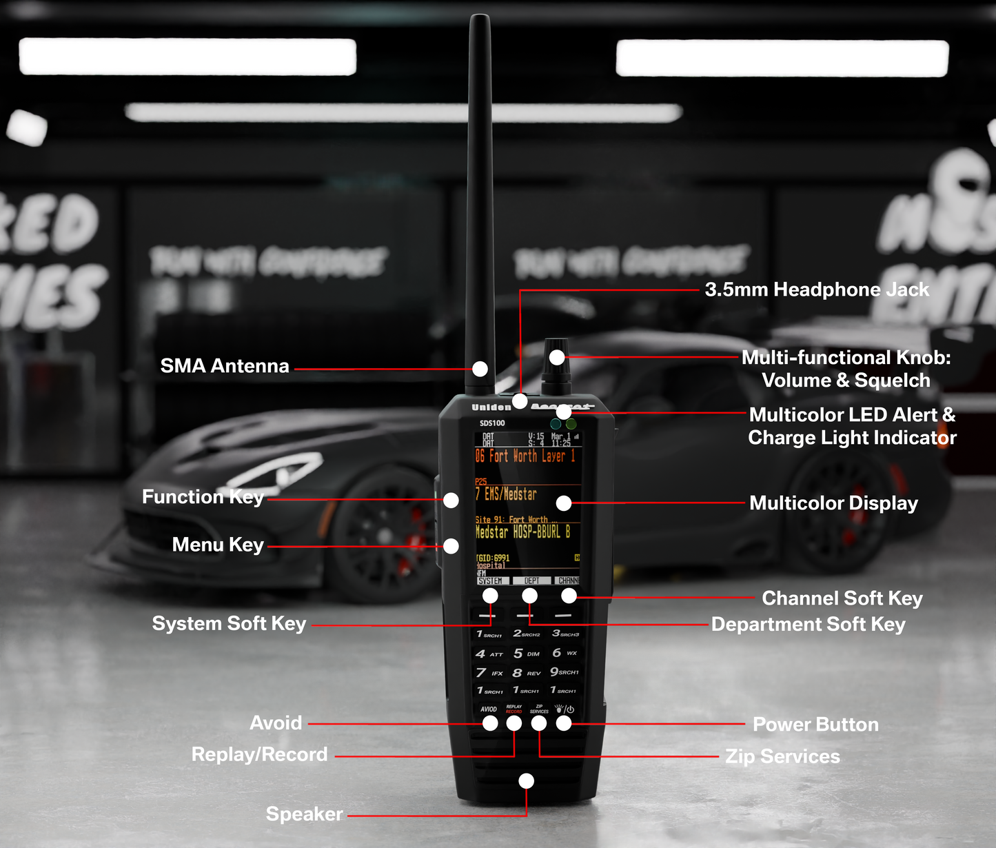 UNIDEN SDS-100 Programmed Scanner